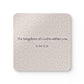 Luke 17:21 Corkwood Coaster Set